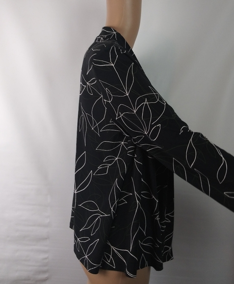 Roz & Ali opem black cardigan size L - Picture 2 of 4